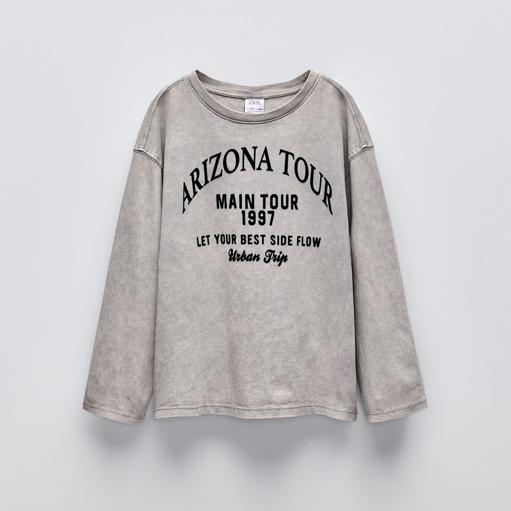 Moudda ZARA - T-shirt Arizona lavé, effet flocké - Tunisie 2