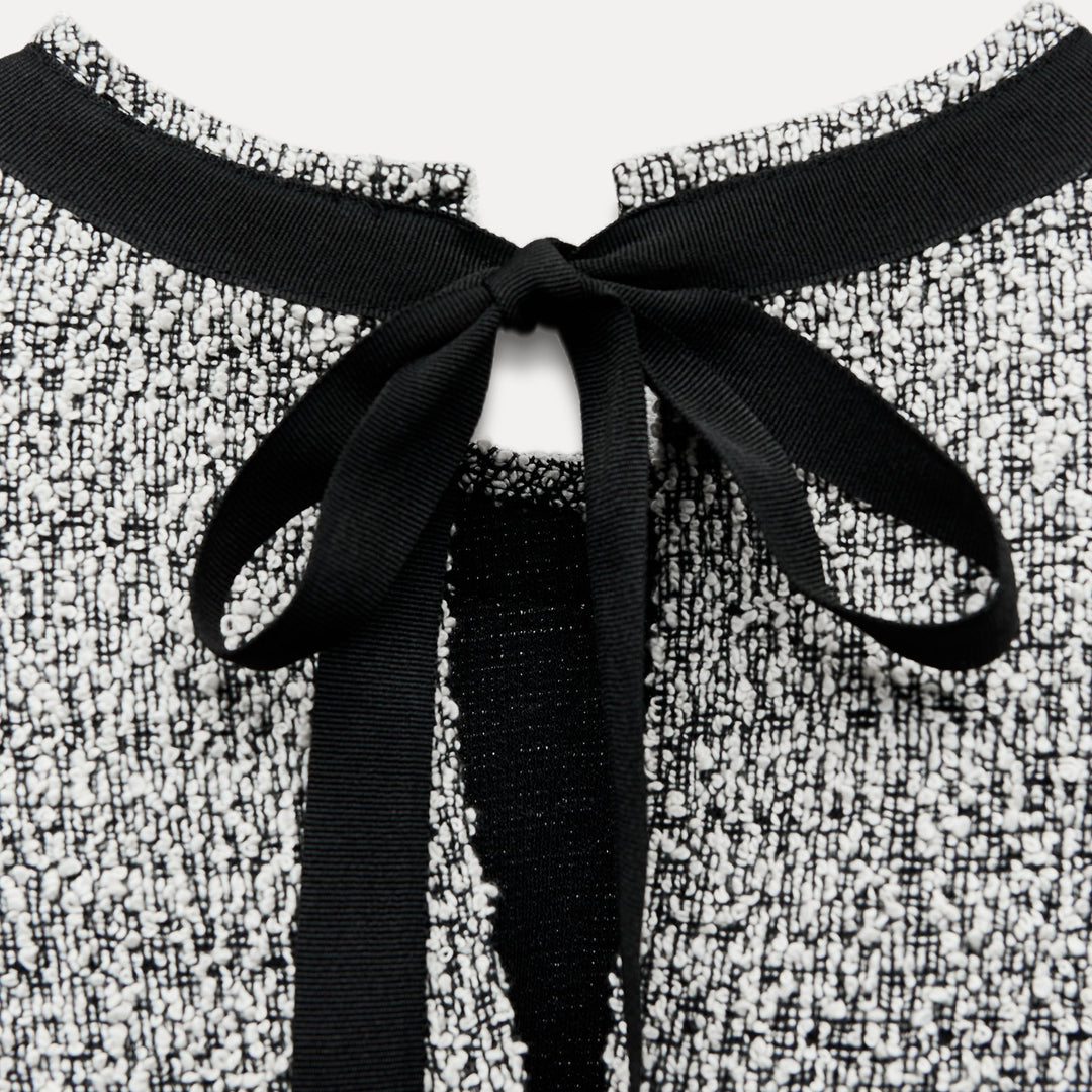 Moudda ZARA - Robe courte ample, manches courtes, ceinture dos - Tunisie 3