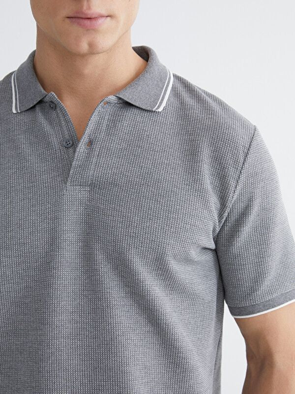Moudda LC Waikiki - T-shirt manches courtes en jersey pour Homme couleur Gris mélangé - Tunisie 3