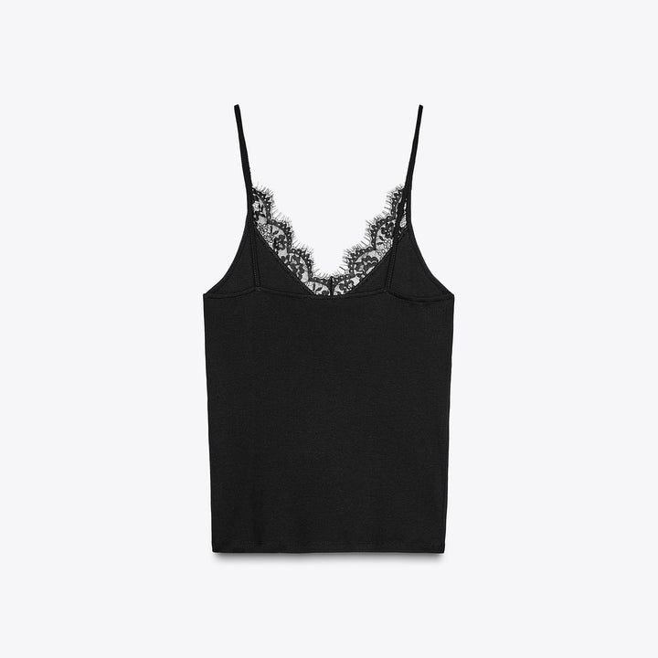 Moudda ZARA - T-Shirt - Bretelles, Côtes & Dentelle - Tunisie 2
