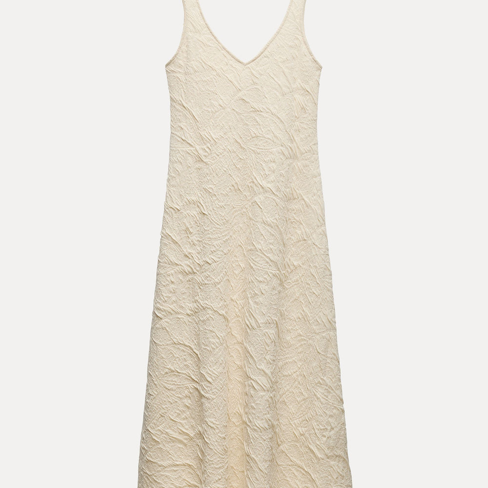 Moudda ZARA - Robe jacquard fluide, encolure ronde - Tunisie 2