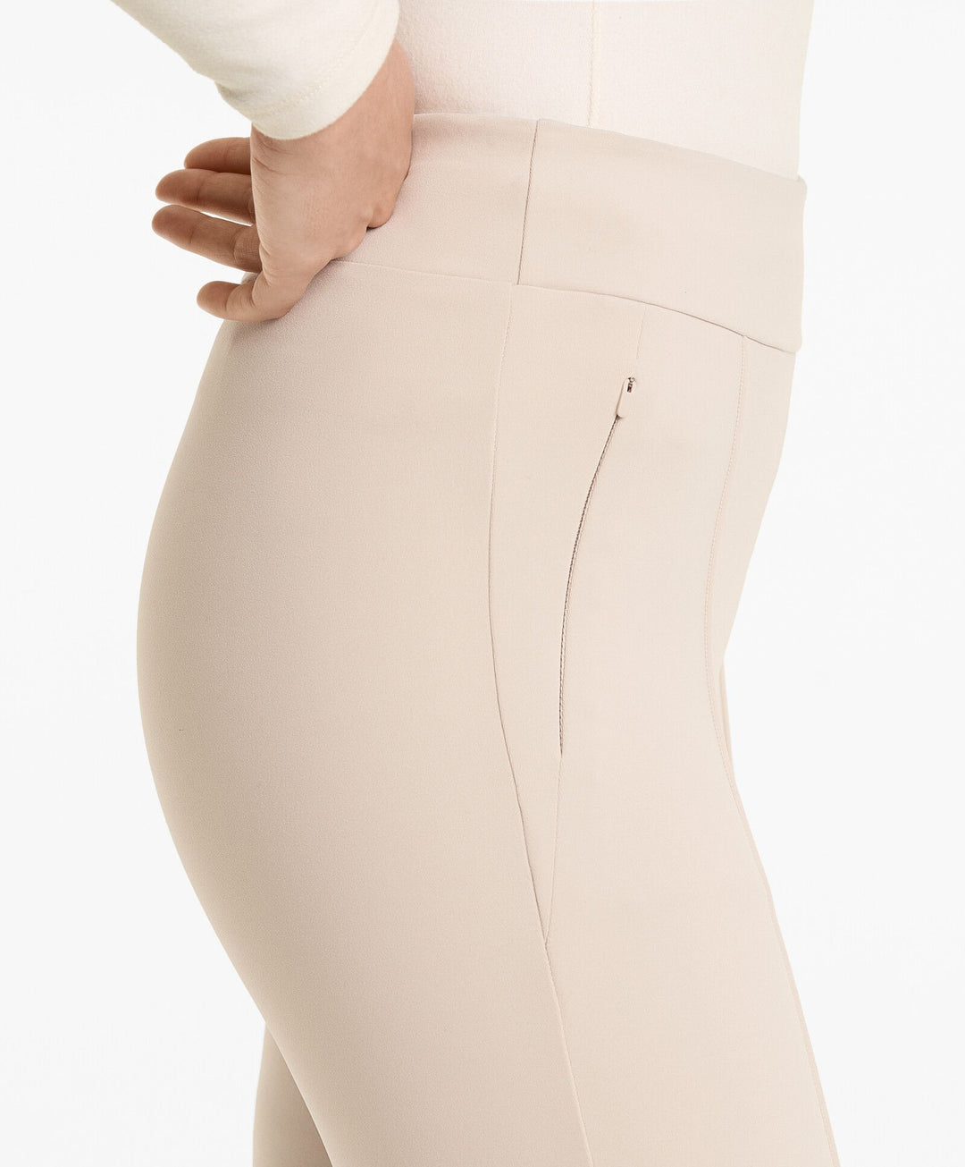 Moudda Oysho - Pantalon Long Flare Chaud - Taille Haute, Cheville, Zip & Couture - Tunisie 6