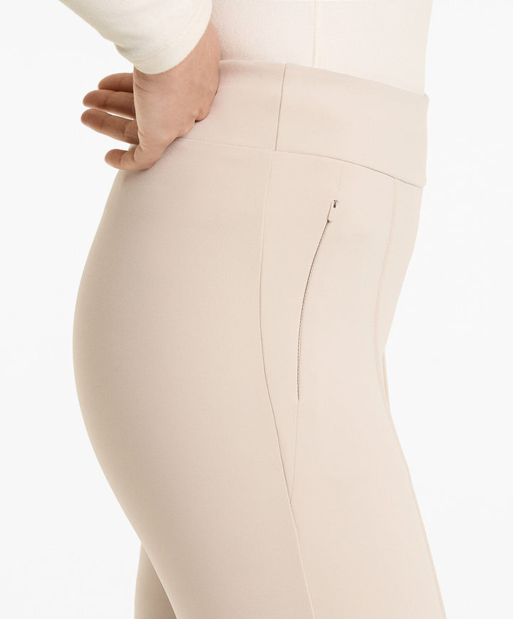 Moudda Oysho - Pantalon Long Flare Chaud - Taille Haute, Cheville, Zip & Couture - Tunisie 6