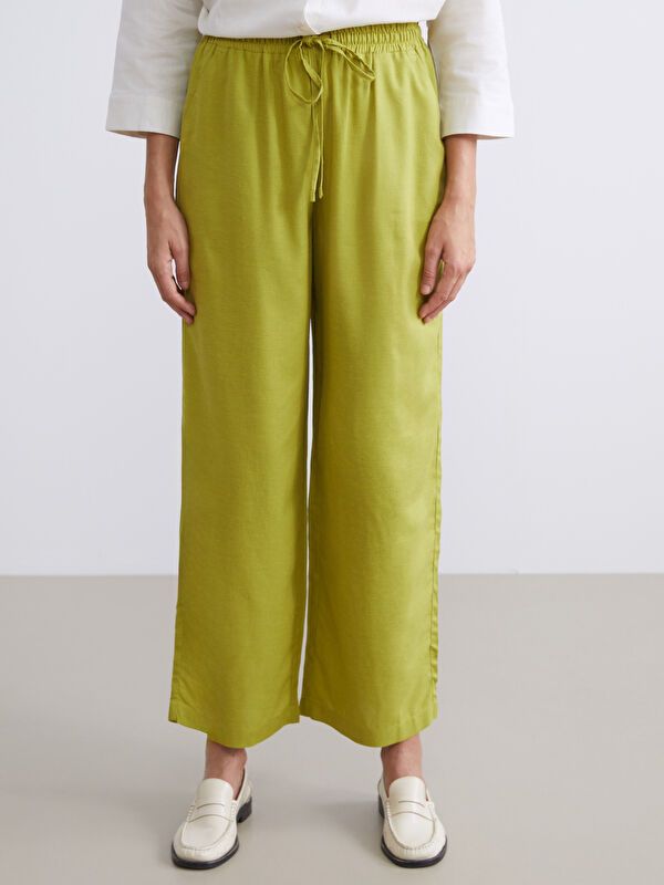 Moudda LC Waikiki - Pantalon tissé fin Femme Kaki clair - Tunisie 2