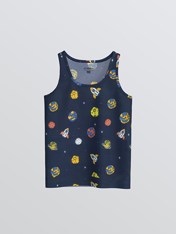 Moudda LC Waikiki - Débardeur en jersey Garçon Imprimé marine - Tunisie 2