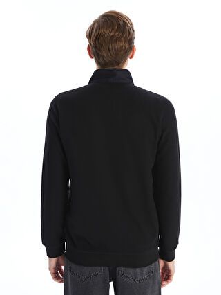 Moudda LC Waikiki - Cardigan jersey basique Homme Noir - Tunisie 5