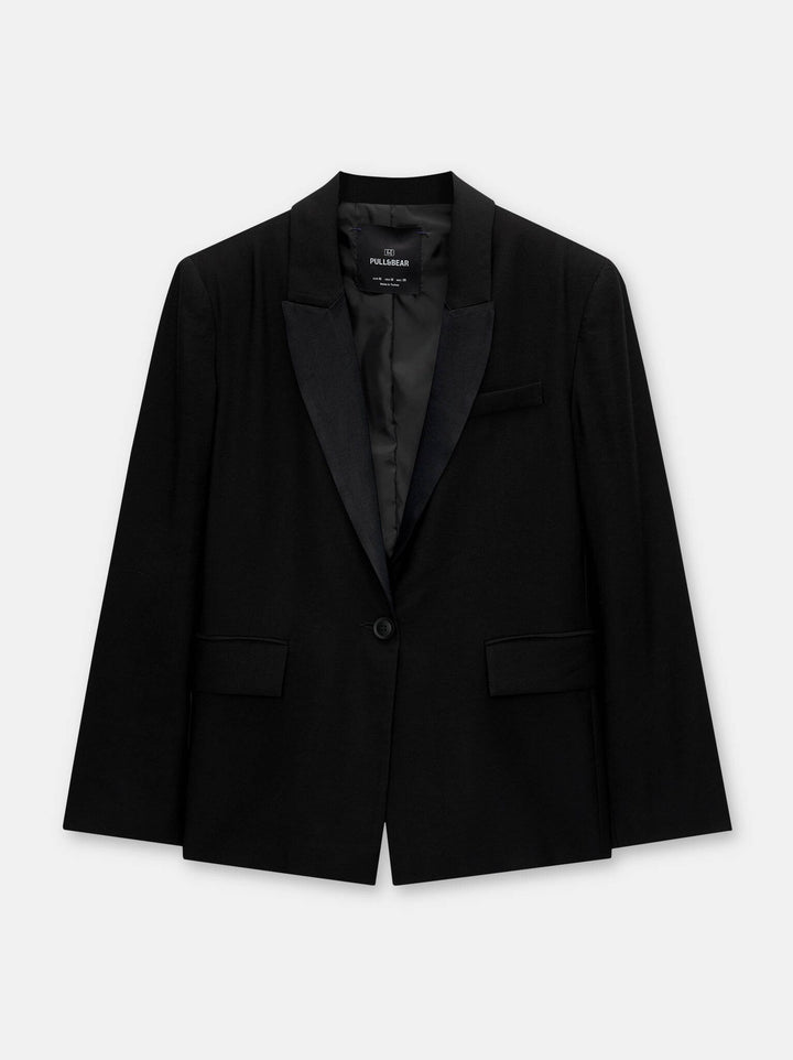 Moudda PULL & BEAR - Blazer - Revers Satin Nuit - Tunisie 3