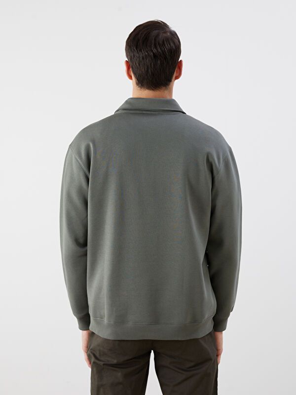 Moudda LC Waikiki - Sweatshirt en jersey Homme Vert terne - Tunisie 4