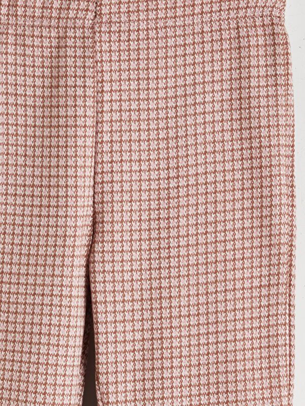 Moudda LC Waikiki - T-shirt en jersey stretch Fille A carreaux bruns - Tunisie 3