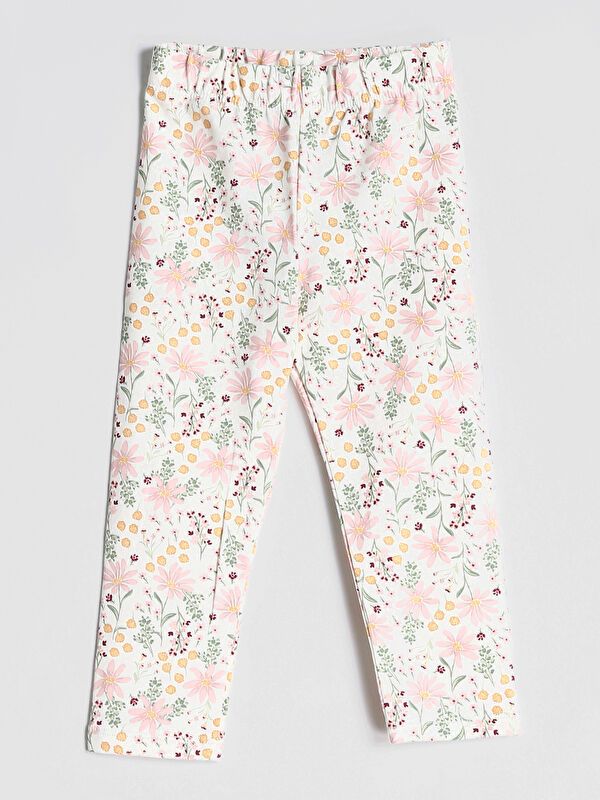 Moudda LC Waikiki - Pack jersey stretch Fille Imprimé écru - Tunisie 2