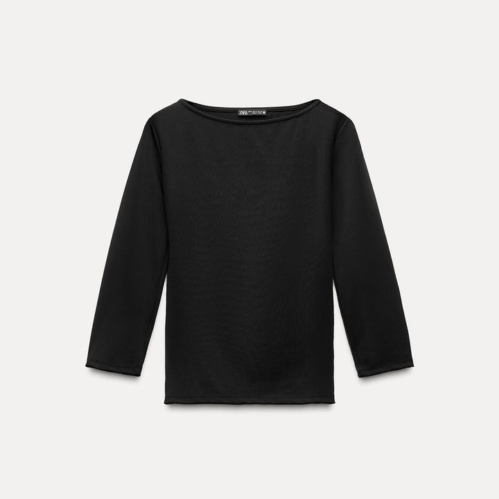 Moudda ZARA - T-shirt en polyamide, col bateau, coupe homme - Tunisie 1