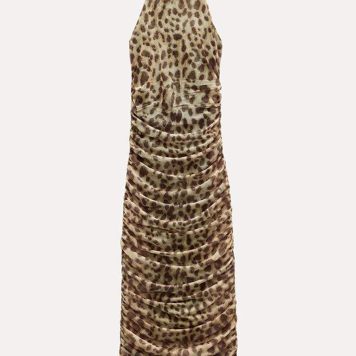 Moudda ZARA - Robe Longue Dos Nu en Tulle Imprimé - Tunisie 2