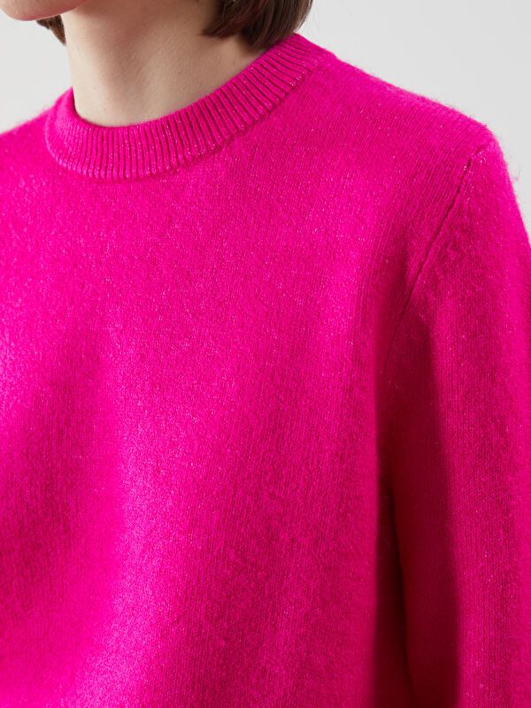 Moudda LC Waikiki - Pull tricot moyen Femme Fuchsia - Tunisie 3