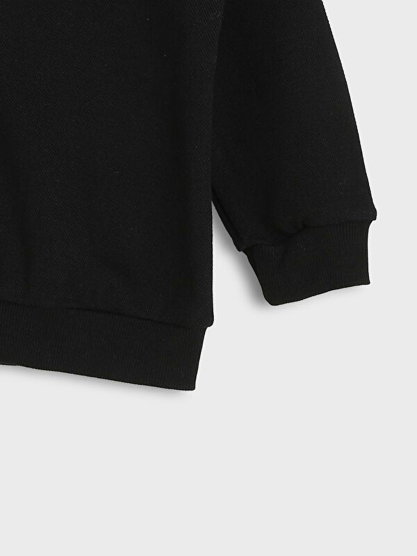 Moudda LC Waikiki - Cardigan jersey basique Garçon Noir - Tunisie 3