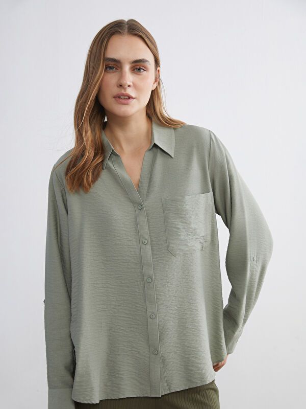 Moudda LC Waikiki - Chemise manches longues en tissu pour Femme - Tunisie 1