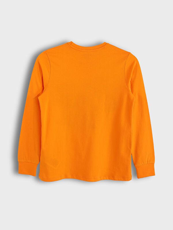 Moudda LC Waikiki - Pyjama en jersey manches longues Garçon Orange - Tunisie 4