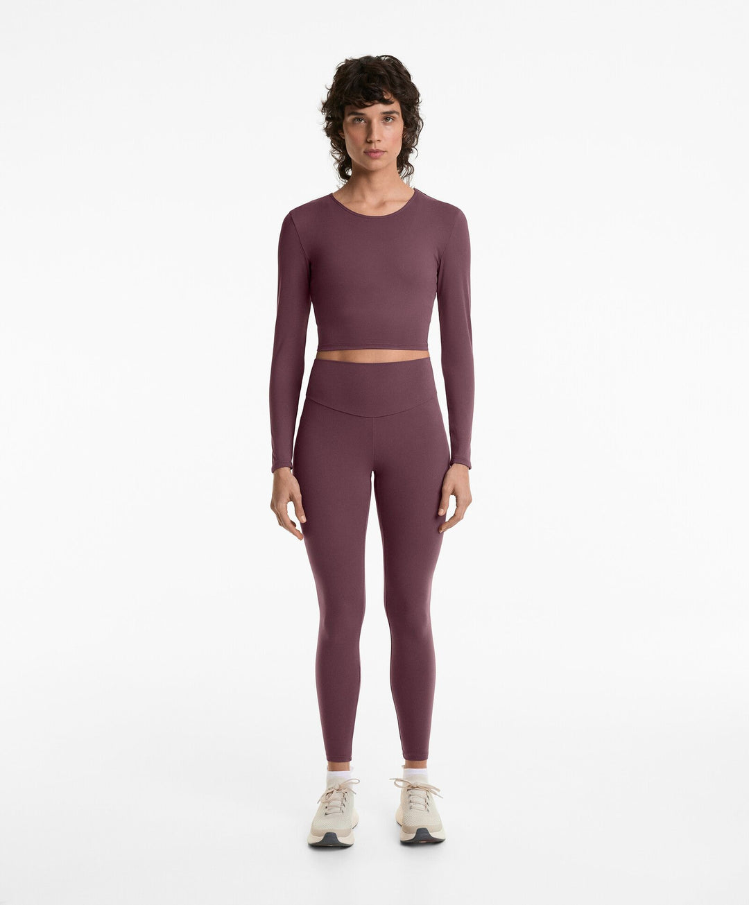 Moudda Oysho - T-Shirt Manches Longues Crop Comfortlux - Twist Dos - Tunisie 2