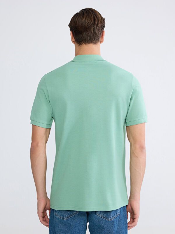 Moudda LC Waikiki - T-shirt col polo basique manches courtes en jersey pour Homme - Tunisie 4