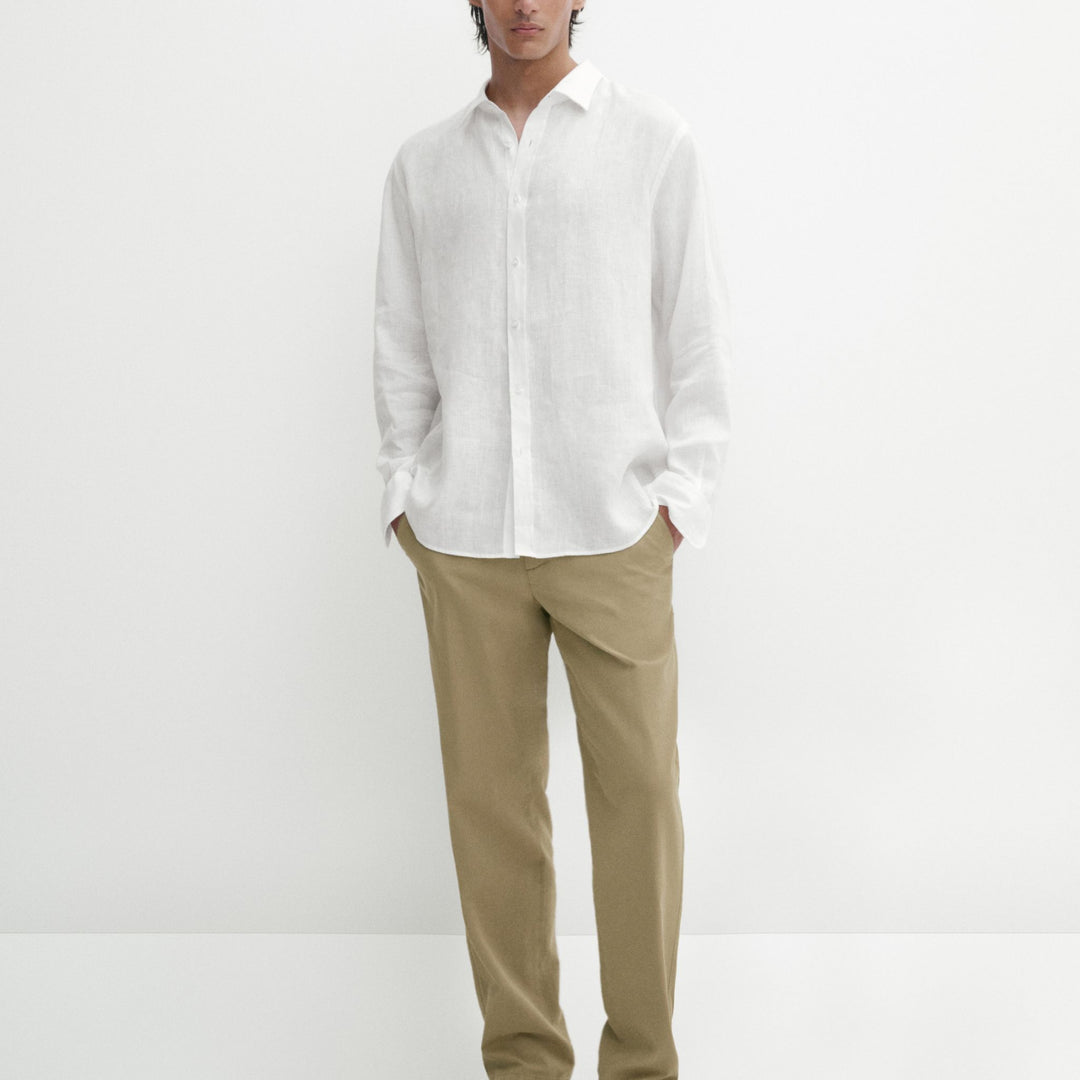 Moudda Massimo Dutti - Pantalon coton-lin, poche latérale - Tunisie 7