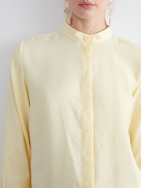 Moudda LC Waikiki - Tunique à manches longues Femme Jaune clair - Tunisie 3