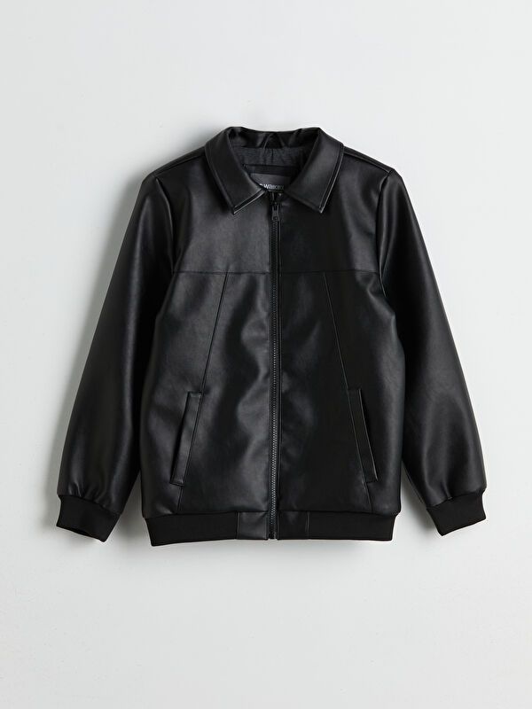 Moudda LC Waikiki - Manteau PU léger Garçon Noir - Tunisie 1