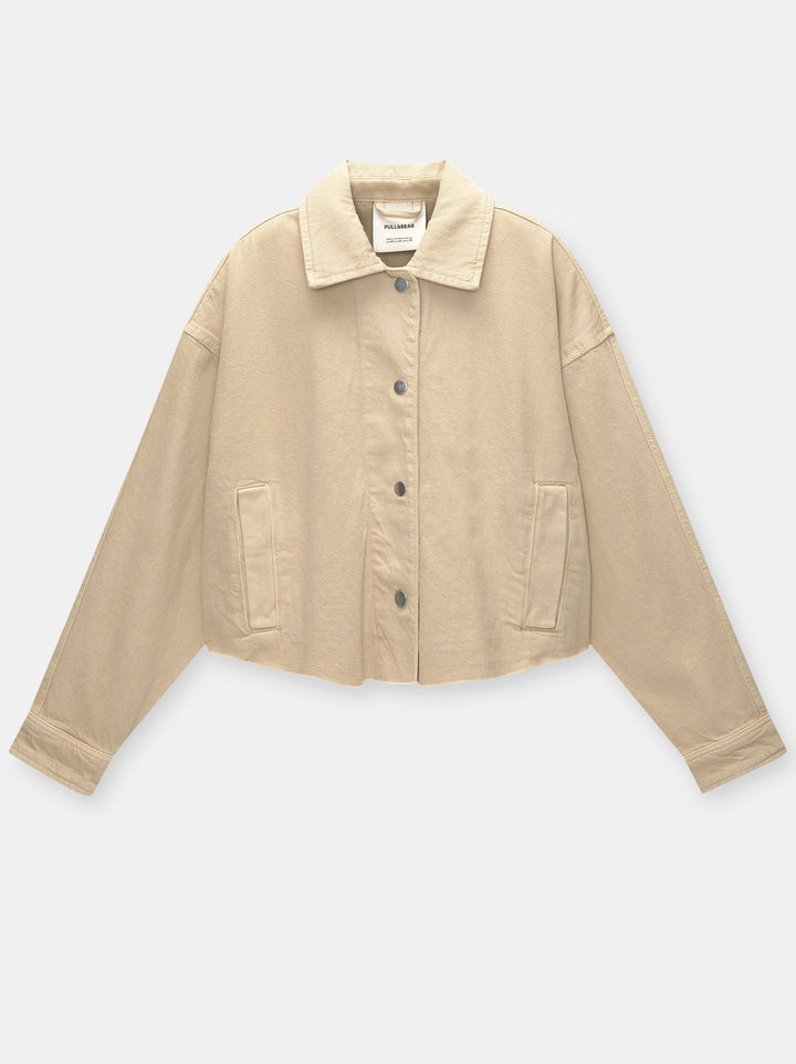Moudda PULL & BEAR - Veste Coton Courte Plis Dos - Tunisie 3