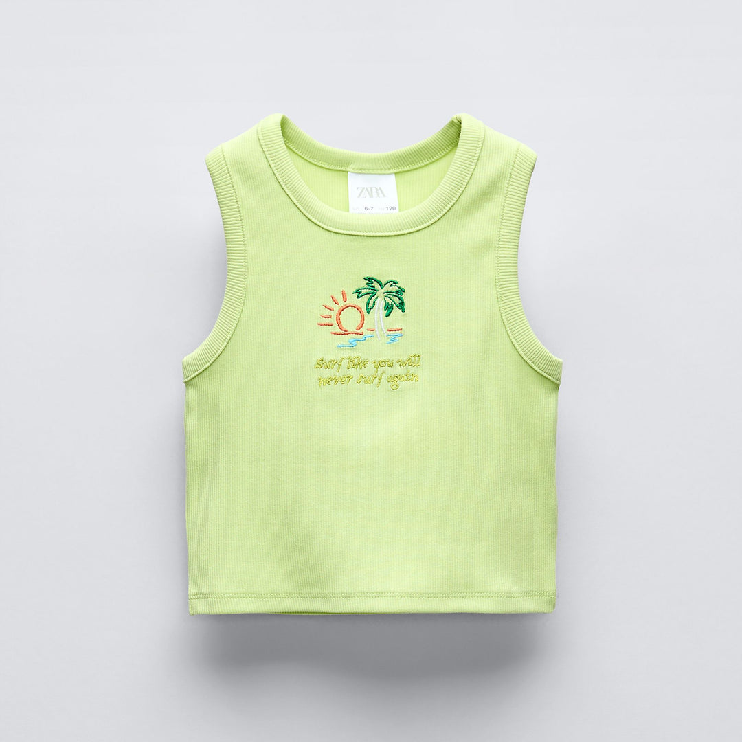 Moudda ZARA - T-shirt fille top brodé - Tunisie 1