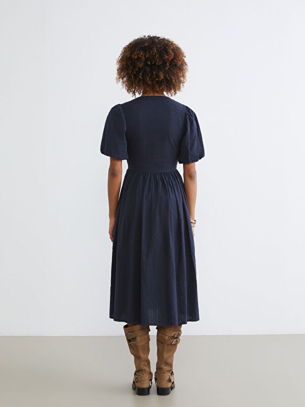 Moudda LC Waikiki - Robe manches courtes en tissu pour Femme - Tunisie 4