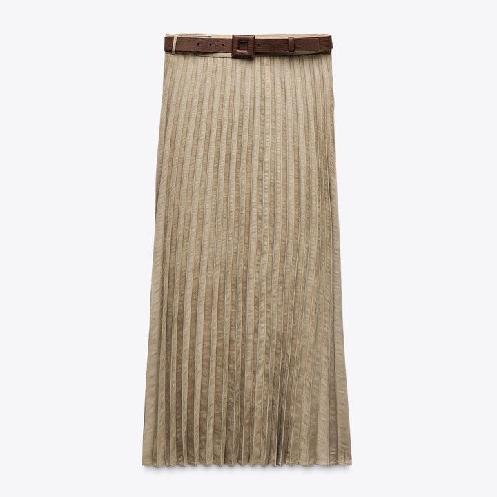 Moudda ZARA - Ceinture PU Marron - Gravée & Boucle Carrée - Tunisie 1