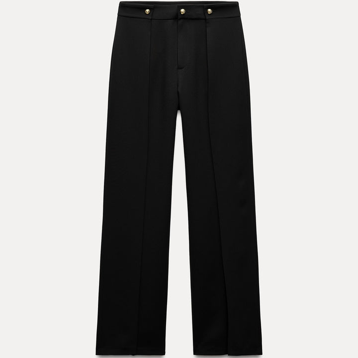 Moudda ZARA - Pantalon ample plissé bouton doré - Tunisie 2