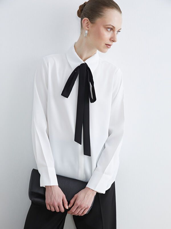 Moudda LC Waikiki - Chemise manches longues en tissu pour Femme - Tunisie 1