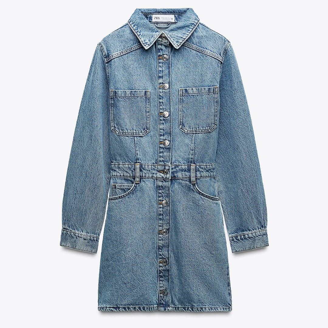 Moudda ZARA - Robe Denim Mini - Manches Longues - Tunisie 1