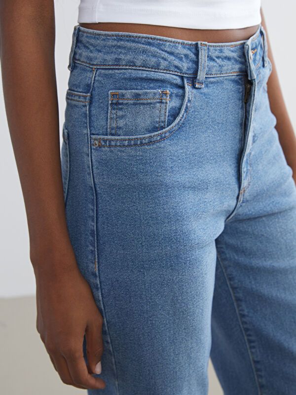 Moudda LC Waikiki - pantalon en jean tissé pour Femmes - Tunisie 3