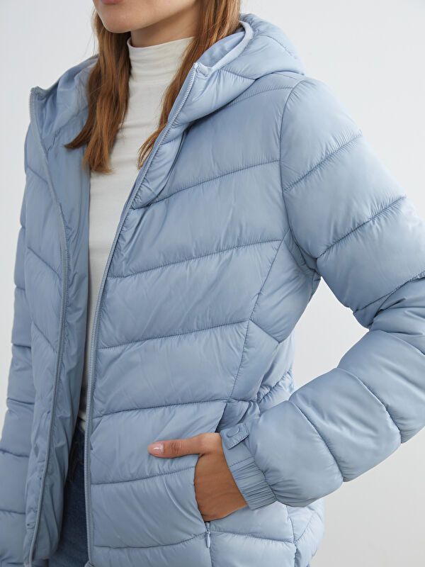 Moudda LC Waikiki - Manteau matelassé léger Femme Bleu pâté - Tunisie 3