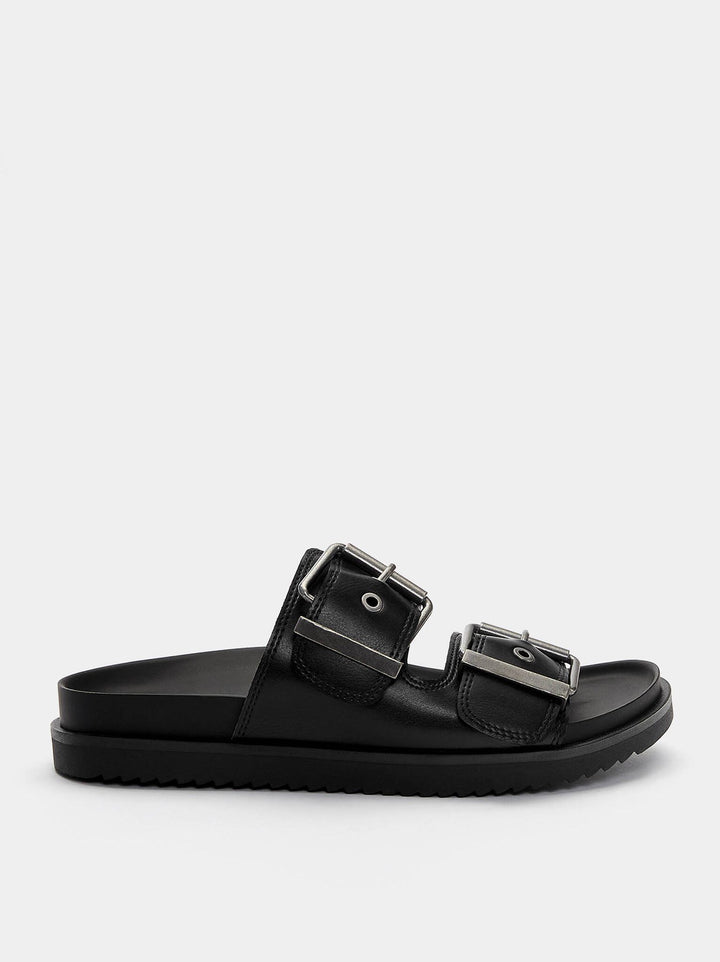 Moudda PULL & BEAR - Sandales Plates à Brides Boucles Taille 35-36 - Tunisie 3