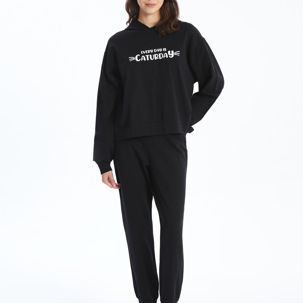 Moudda LC Waikiki - Pyjama manches longues Femme Noir - Tunisie 2