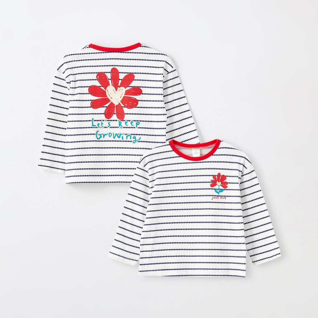 Moudda LC Waikiki - Body en jersey manches longues Fille Rayures noires - Tunisie 1