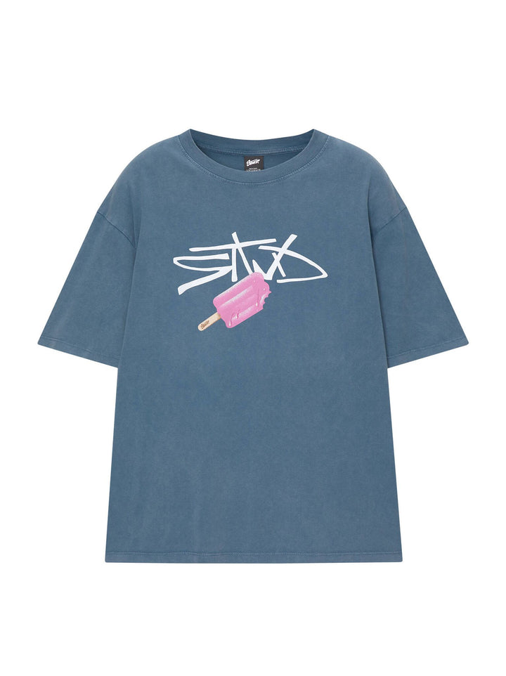 Moudda PULL & BEAR - T-Shirt Lavé Logo STWD Glace - Tunisie 6