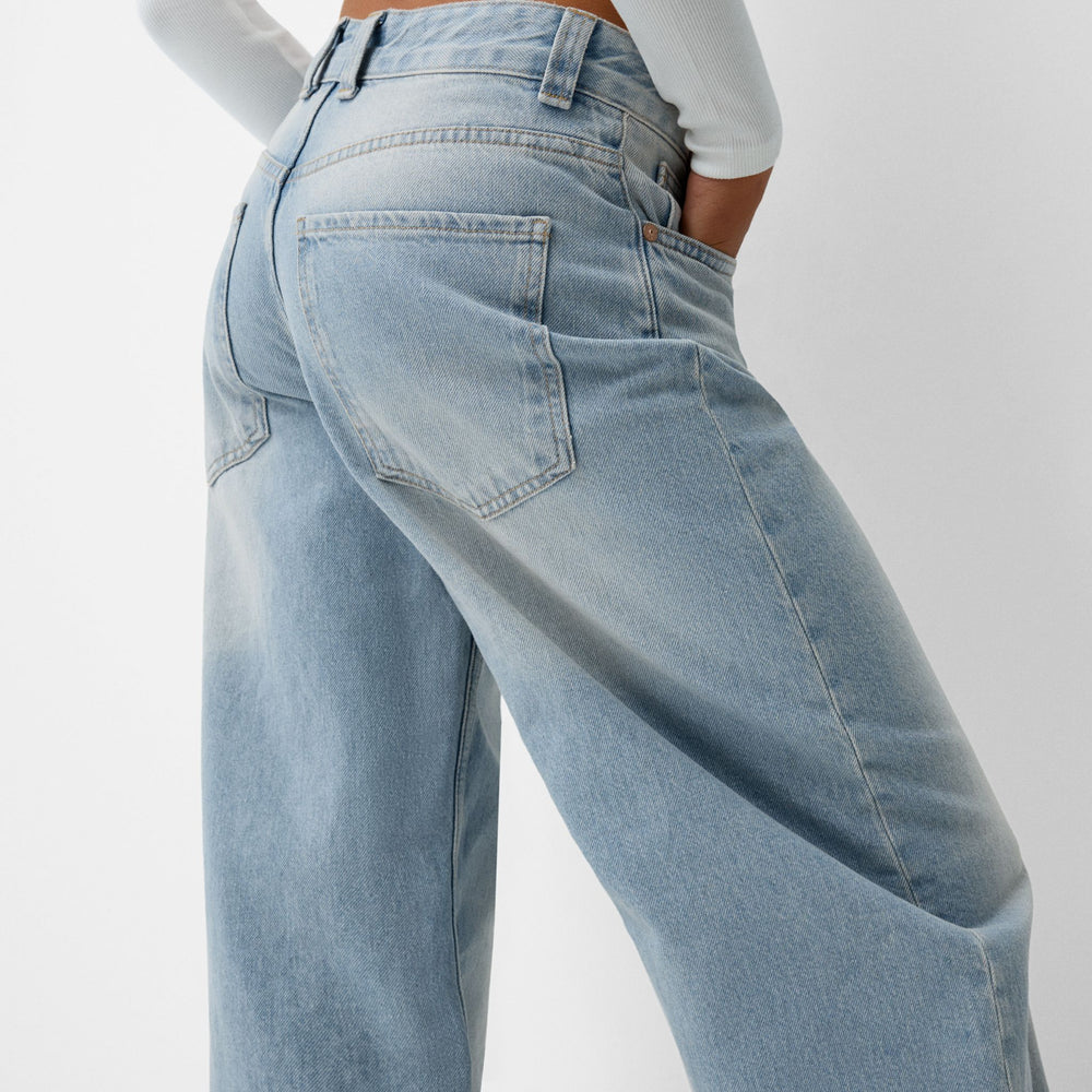Moudda BERSHKA - Jean Denim - Barrel (Tall) - Tunisie 2