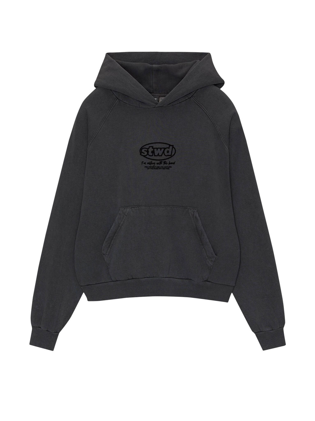 Moudda PULL & BEAR - Sweat Capuche Lavé - Flock Logo - Tunisie 1