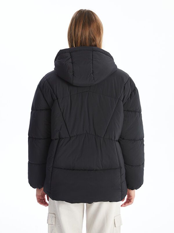 Moudda LC Waikiki - Manteau matelassé en nylon Femme Noir - Tunisie 5