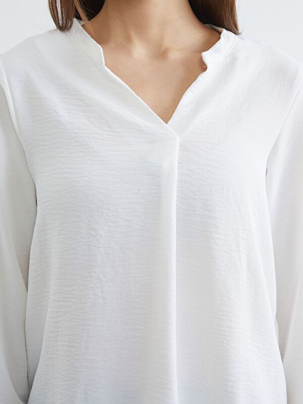 Moudda LC Waikiki - Chemisier (blouse) manches longues en tissu pour Femme - Tunisie 3
