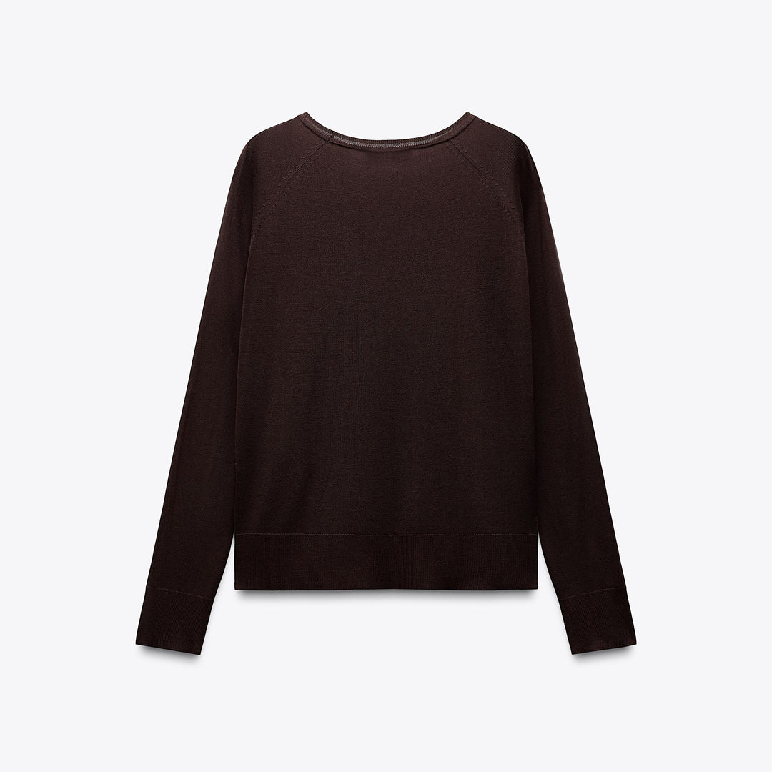 Moudda ZARA - Nouveau Pull - Col Caja & Manches Raglan - Tunisie 2