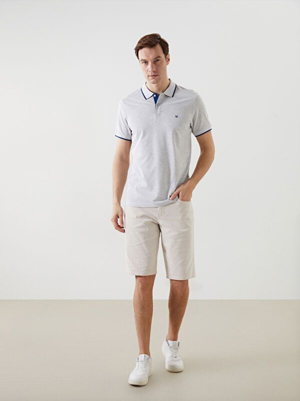 Moudda LC Waikiki - T-shirt col polo basique manches courtes en jersey - Tunisie 2