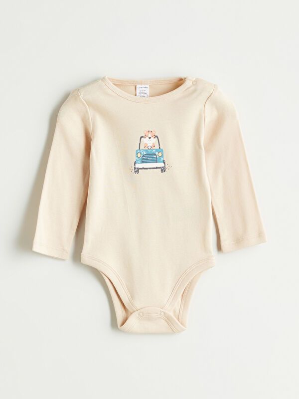 Moudda LC Waikiki - Body jersey imprimé manches longues sport Garçon Imprimé écru - Tunisie 2