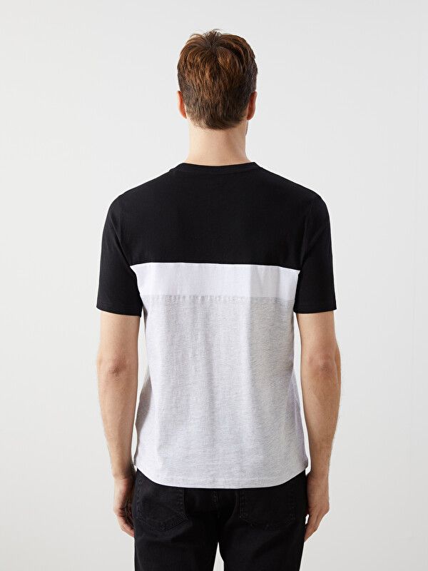 Moudda LC Waikiki - T-shirt imprimé manches courtes en jersey pour Homme couleur Noir rayé - Tunisie 4