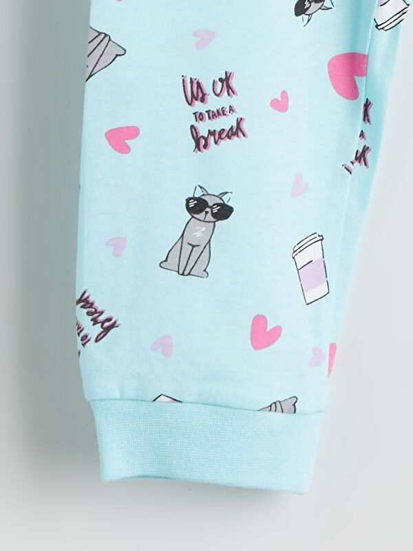 Moudda LC Waikiki - Sous-vêtement jersey pyjama manches longues milieu pour Filles - Tunisie 6