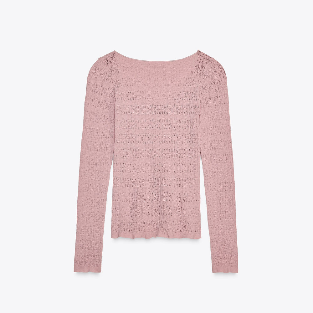 Moudda ZARA - Top Manches Longues - Seamless & Dentelle - Tunisie 2