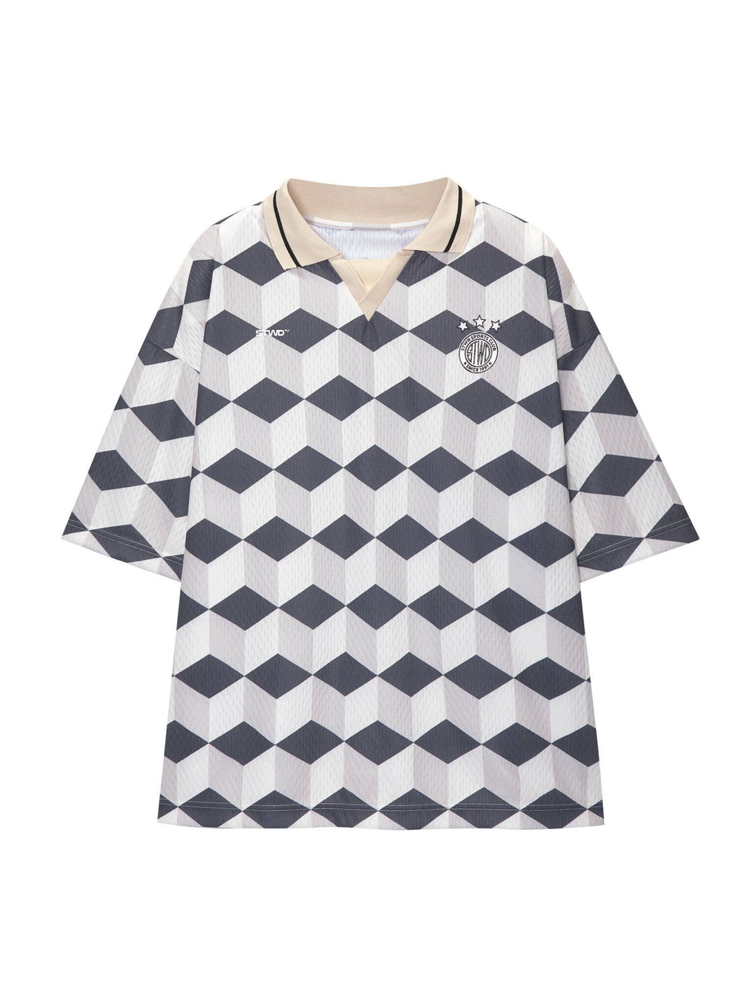Moudda PULL & BEAR - T-Shirt Football Demi-Manches Géométrique STWD - Tunisie 6