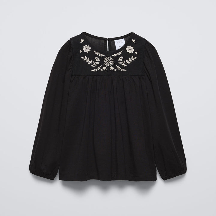 Moudda ZARA - T-shirt romantique fille, broderie poitrine - Tunisie 2